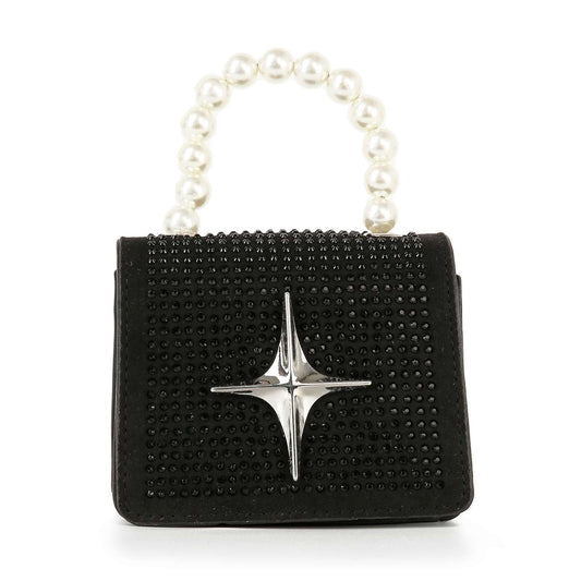 Pearl and Rhinestone Accented Petite Handbag