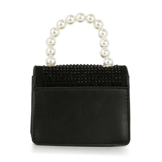 Pearl and Rhinestone Accented Petite Handbag