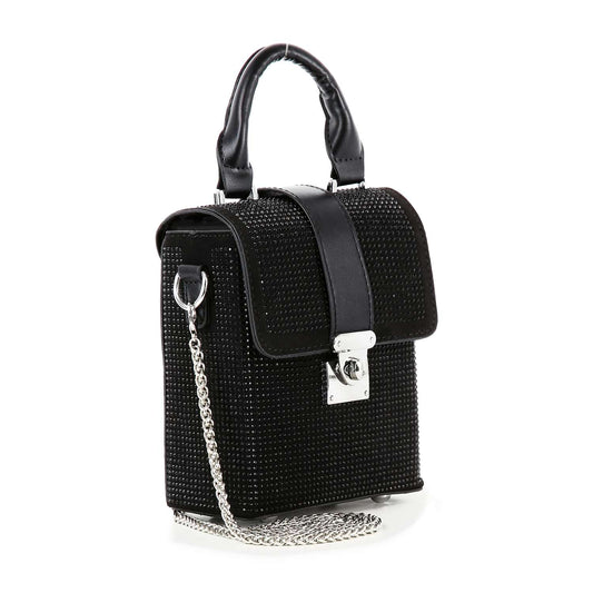 Petite Rhinestone Messenger Style Bag