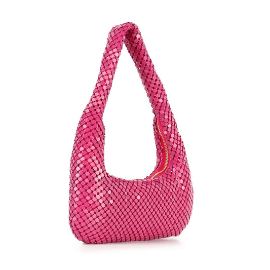 Metal Mesh Sparkling Evening Bag