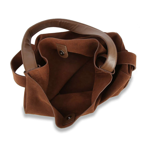 Genuine Leather Two-In-One Hobo Handbag Set