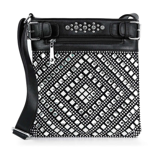 Rhinestone Covered Crossbody Sling