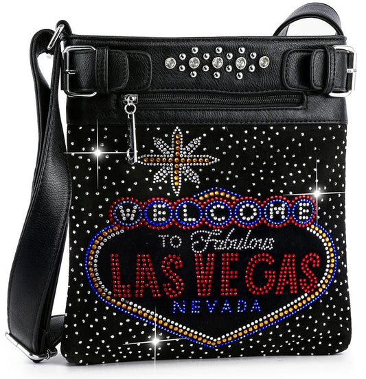 Las Vegas Rhinestone Crossbody Sling