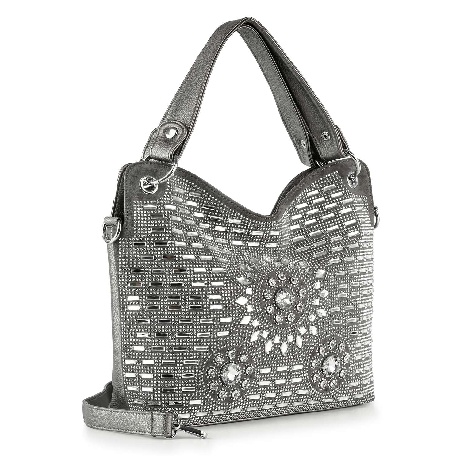 Stunning Stone Patterned Shoulder Bag Handbagexpress stunning-stone-patterned-shoulder-bag-handbagexpress