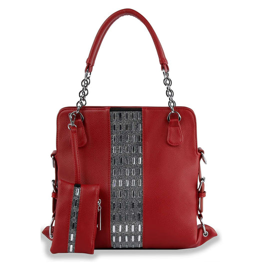 Gem Covered Accessorized Handbag
