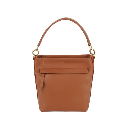Classic Versatile General Leather Bucket Bag