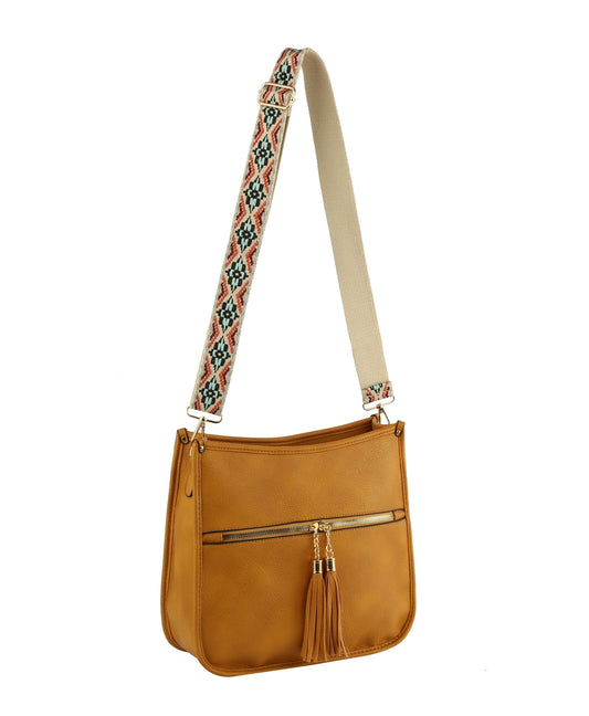 Guitar Strap Front Pocket Hobo Handbag