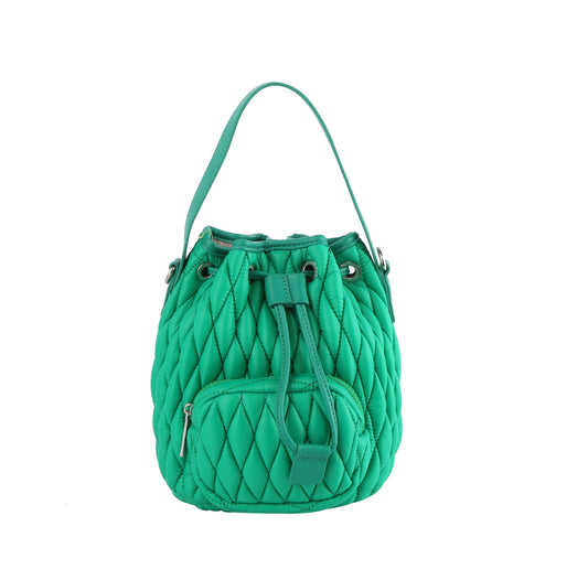 Diamond Quilted Drawstring Hobo