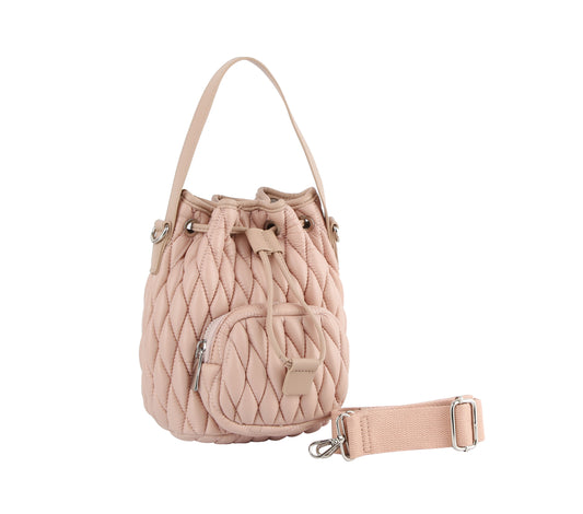 Diamond Quilted Drawstring Hobo