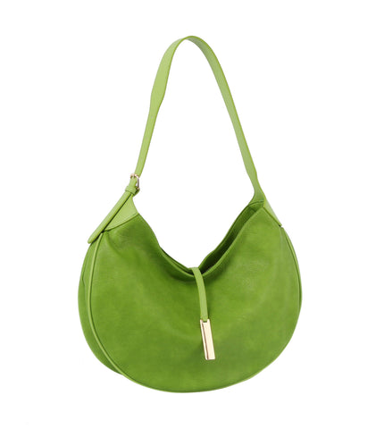 Decorative Flap Hobo Handbag