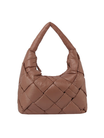 Quilted Puffer Large Hobo Handbag