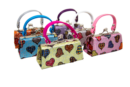 Sparkling Heart Design Lipstick Case Assorted Set