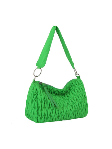 Quilted Design Hobo Handbag