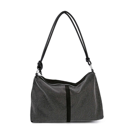 Large Rhinestone Covered Shoulder Bag