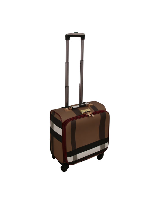 Signature Plaid Print Rolling Travel Bag