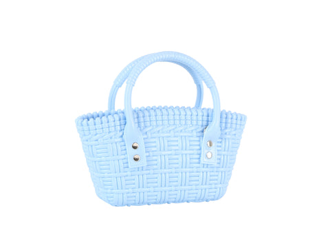 Woven Embossed Petite Jelly Hand Tote