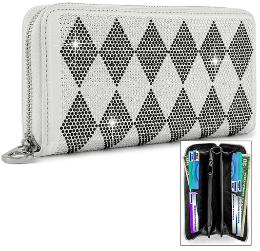 Diamond Bling Accordion Wallet