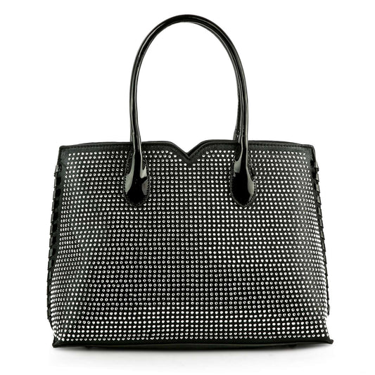 rhinestone-covered-hand-tote-black