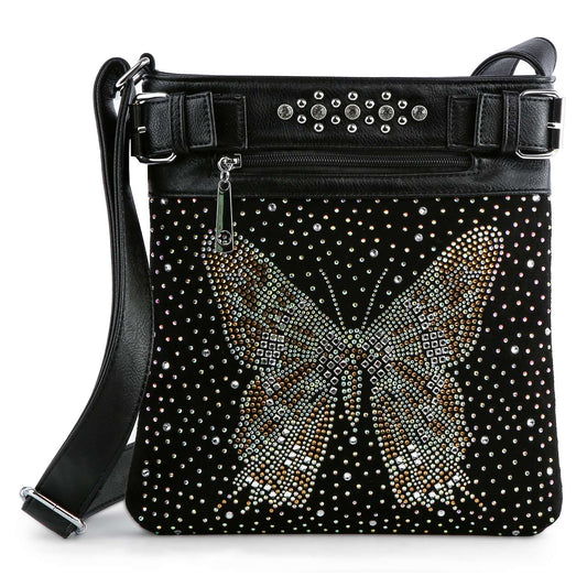 Butterfly Crossbody Sling - Black