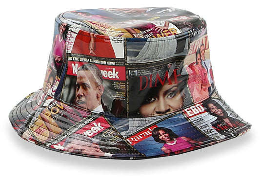 Obama Magazine Print Fashion Hat