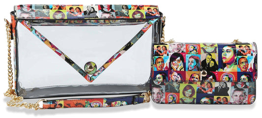 Shoulder Bag Set With Obama Art Print