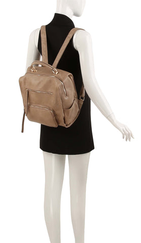 Multi Pocket Full Size Fashion Backpack
