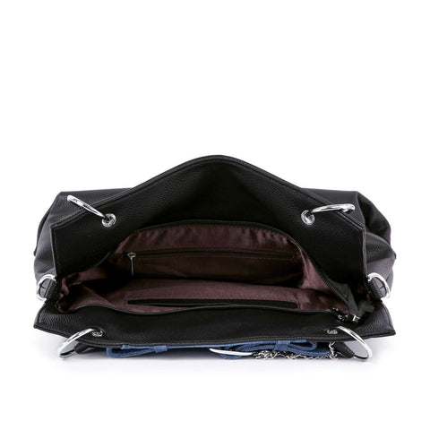 Belted Jean Design Tote Handbag