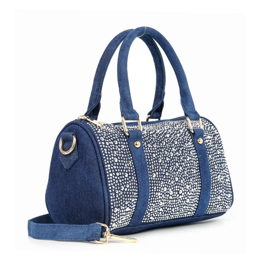Super Sparkling Petite Denim Satchel