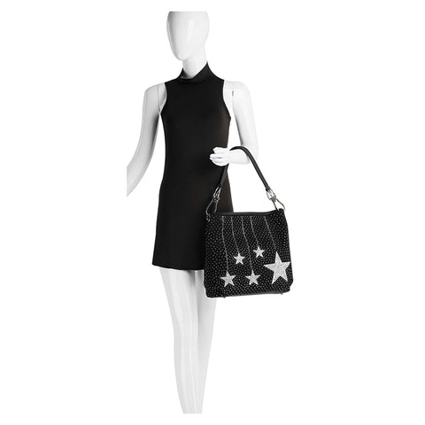sparkling-stars-hobo-handbag-black