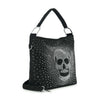 Dazzling Skull Design Hobo Handbag