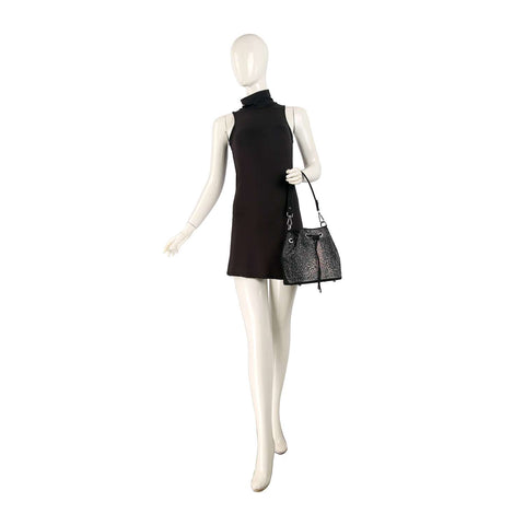 Ombre Design Drawstring Hobo Handbag