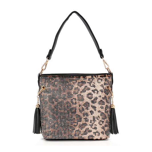 Sparkling Rhinestone Hobo Handbag