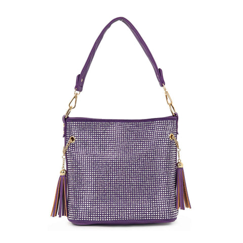 Sparkling Rhinestone Hobo Handbag