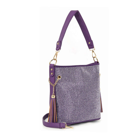 Sparkling Rhinestone Hobo Handbag