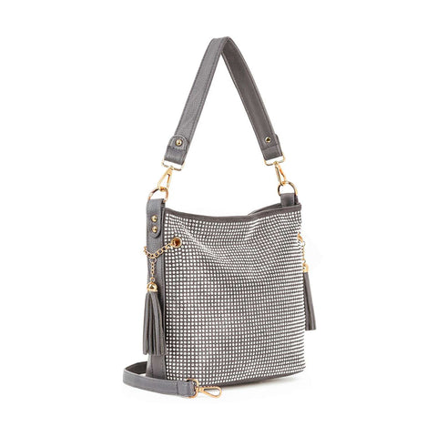 Sparkling Rhinestone Hobo Handbag