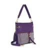Rhinestone Zip Hobo Handbag