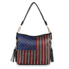 Rhinestone Flag Americana Shoulder Bag