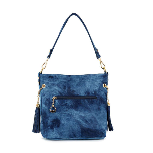 Rhinestone Flag Americana Hobo Crossbody