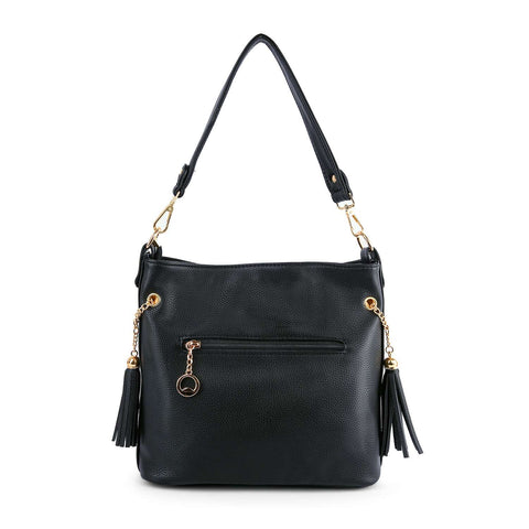 Rhinestone Design Hobo Crossbody Bag