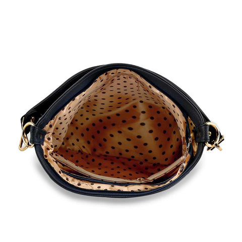 Rhinestone Design Hobo Crossbody Bag