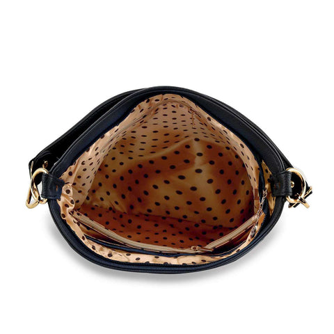Stunning Iridescent Rhinestone Design Hobo Crossbody