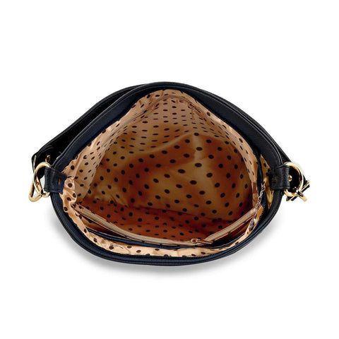 Unique Rhinestone Design Hobo Crossbody