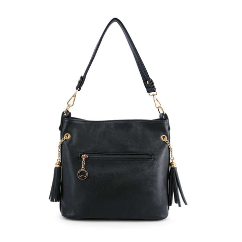Faded Rhinestone Bling Flag Pattern Hobo Crossbody