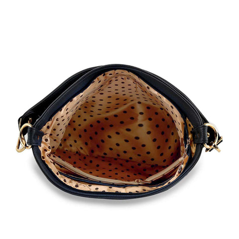 Faded Rhinestone Bling Flag Pattern Hobo Crossbody