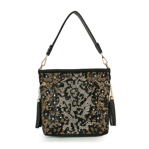 Gorgeous Rhinestone Bling Animal Design Hobo