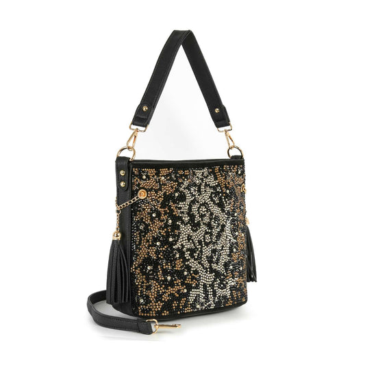 Gorgeous Rhinestone Bling Animal Design Hobo