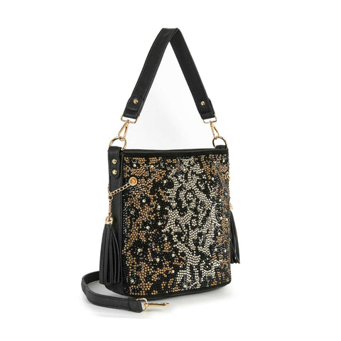 Gorgeous Rhinestone Bling Animal Design Hobo