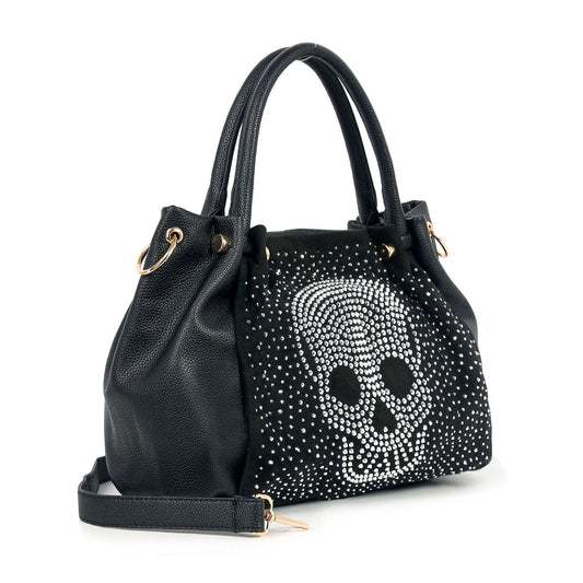 Sparkling Skull Design Fashion Handbag