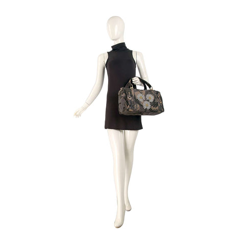 Rhinestone Daisy Camo Satchel