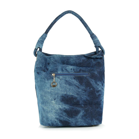 Daisy Rhinestone Beaded  Denim Tall Hobo Set